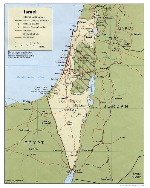 מפת המדינה שהערבים מנסים להקים על אדמת יש"ע.